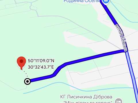 ділянка за адресою Медова