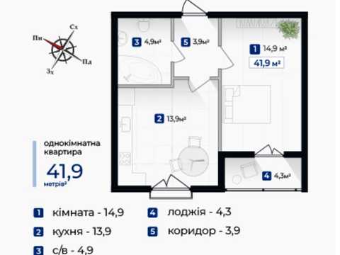 квартира по адресу Александра Довженко ул., (Будинок 15)