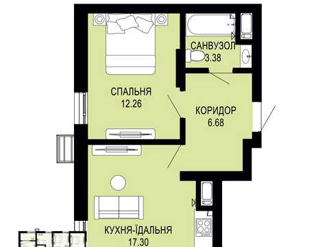 квартира по адресу Щурата ул., 2-А
