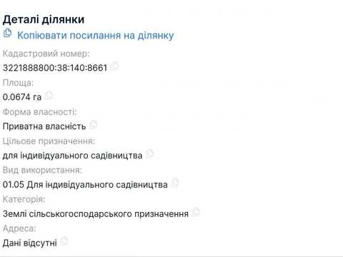 ділянка за адресою Широка