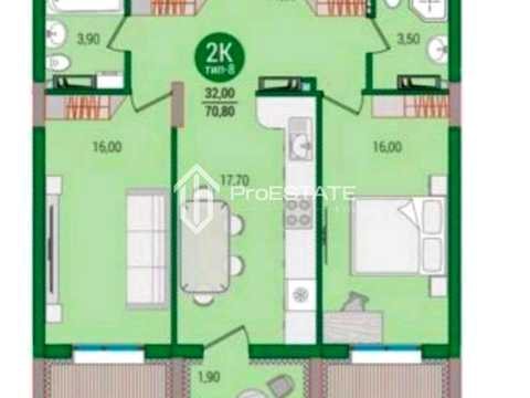 квартира за адресою Оноре де Бальзака вул., (Будинок 1)