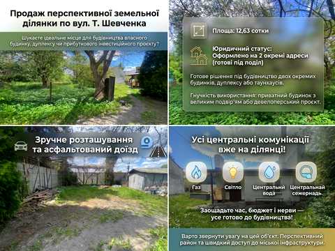 участок по адресу Тараса Шевченко ул.