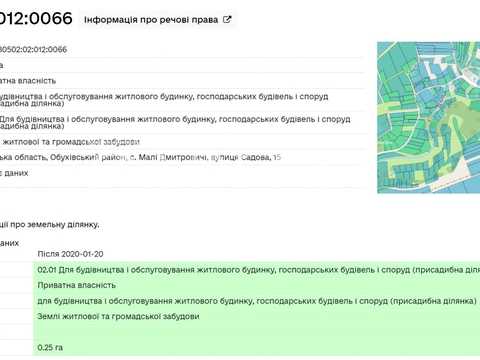 участок по адресу