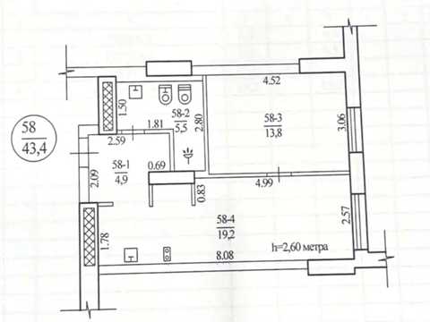 квартира за адресою Космічна вул., 5