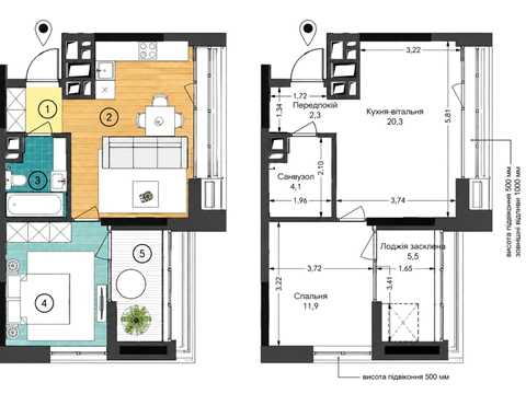 квартира за адресою Ґарета Джонса вул. (Сім'ї Хохлових), 12