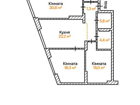 квартира за адресою Князя Романа Мстиславича вул. (Генерала Жмаченка), 22а