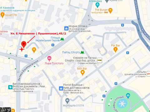 комерційна за адресою Євгена Чикаленка вул. (Пушкінська), 45/2