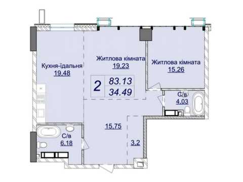 квартира за адресою Андрія Верхогляда вул. (Михайла Драгомирова), (7 черга (будинок 2))