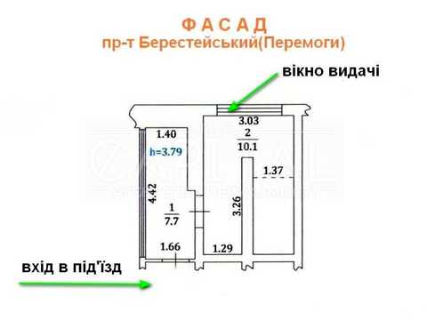 коммерческая по адресу Берестейский просп. (Перемоги), 3