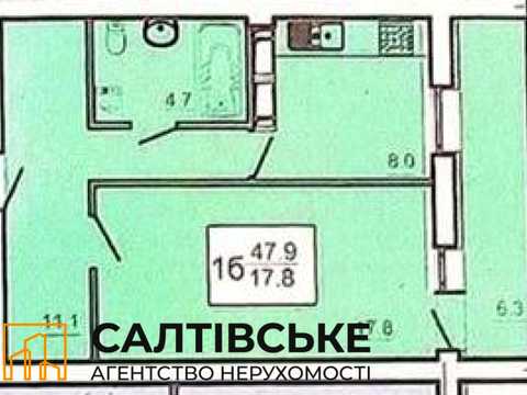 квартира по адресу Героев Труда ул. (Героїв Праці), 1-К