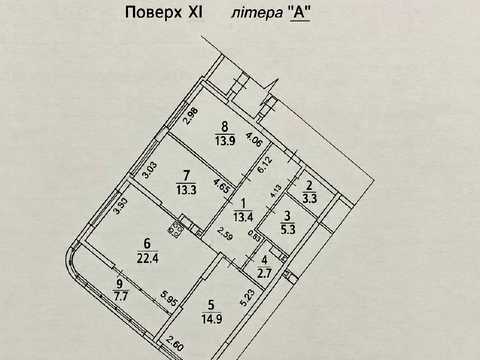 квартира по адресу Днепровская набережная ул., 15-Ж