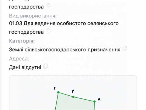 ділянка за адресою Київська