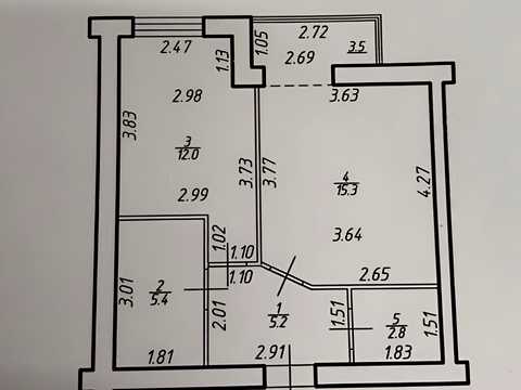 квартира по адресу Андрея Мельника ул., 10 к2