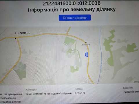 ділянка за адресою с. Ізки, 