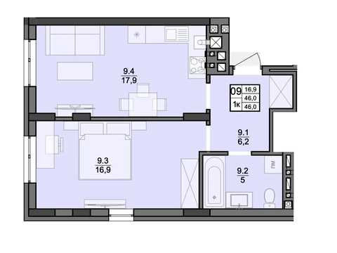 квартира за адресою Владислава Аллерова вул., (Будинок 1)