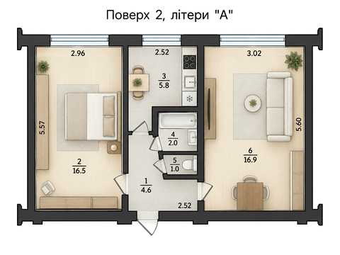 квартира за адресою Бориспільська вул., 43