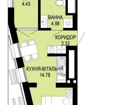 квартира по адресу Щурата ул., (Будинок 2)