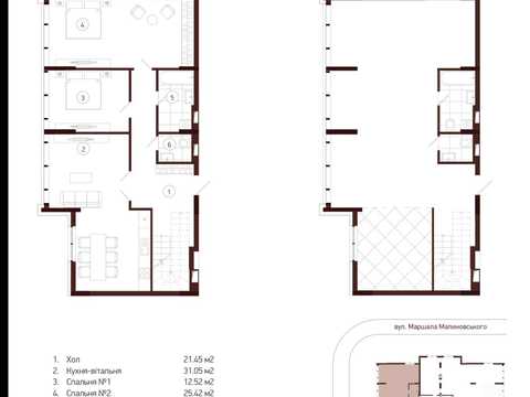 квартира по адресу Оболонский просп., 6-А