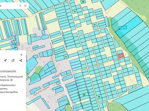 участок по адресу Патріотів, 20
