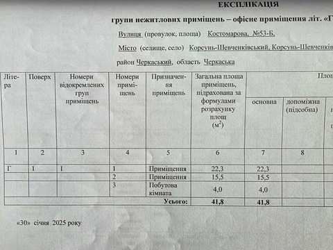 комерційна за адресою Костомарова, 53Б