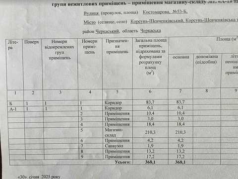 комерційна за адресою Костомарова, 53Б