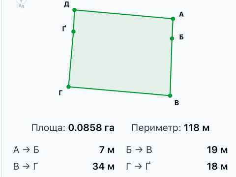 участок по адресу 