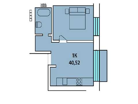квартира за адресою Дмитра Коцюбайла вул., (Будинок 1)