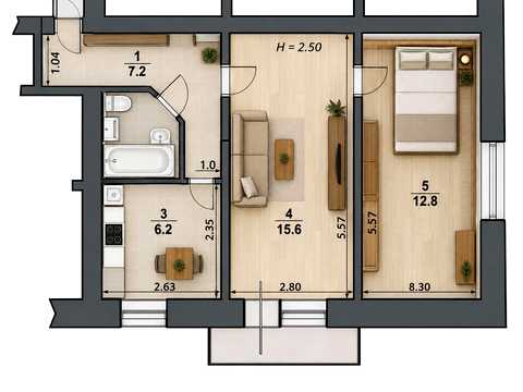 квартира по адресу Хуторской пер., 6а