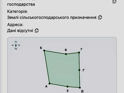ділянка за адресою с. Плав'я, 