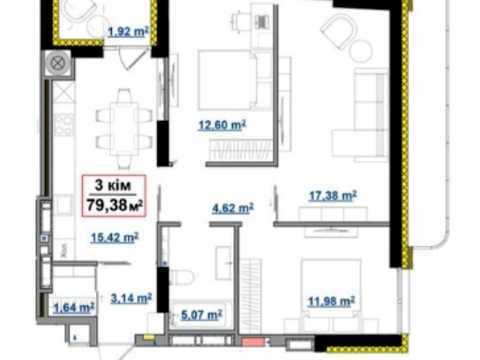 квартира по адресу Гетмана Петра Дорошенко ул., (Будинок)