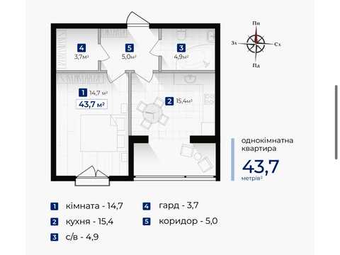 квартира за адресою Виноградна вул., (Будинок 16)