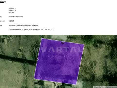 ділянка за адресою Польова вул.