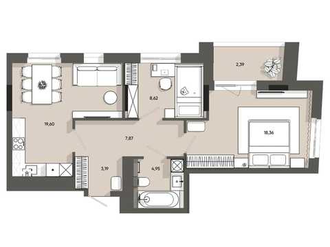 квартира за адресою Івана Раковського вул., (Будинок 3)