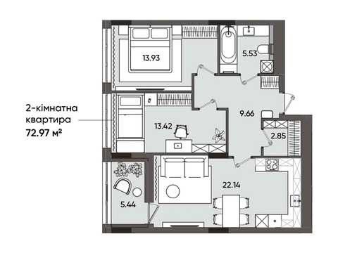 квартира по адресу Пластовая ул. (Силикатная), (Будинок D6)