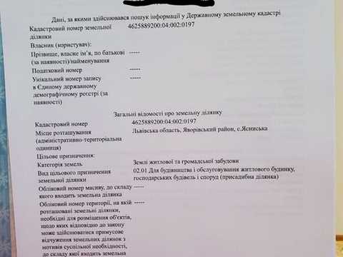 участок по адресу 