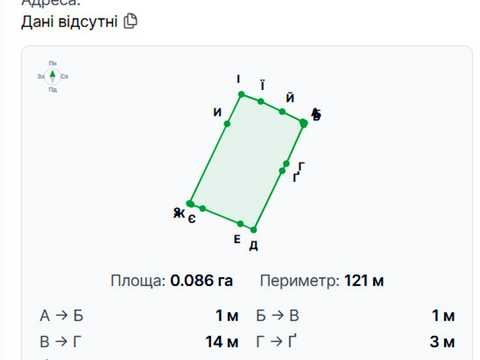 ділянка за адресою Євгена Чикаленка вул.