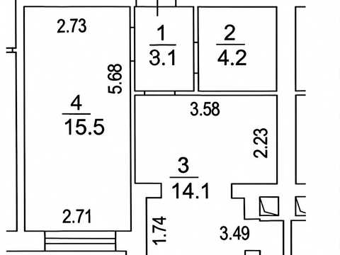 квартира по адресу Героев Небесной Сотни просп., 32/1
