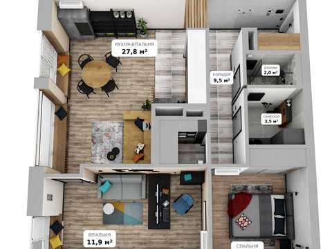 квартира по адресу Заречная ул., 4 к2