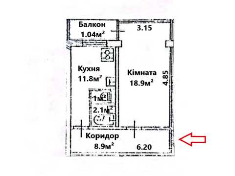 квартира за адресою Київ, Відрадний просп. (Чубаря), 38-Б