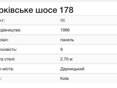 квартира за адресою Харківське шосе, 178