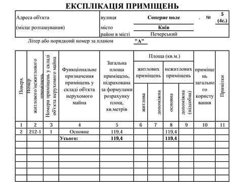 комерційна за адресою Саперне Поле вул., 5