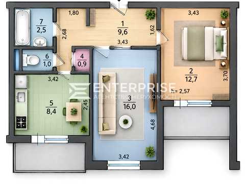квартира по адресу Оноре де Бальзака ул., 77
