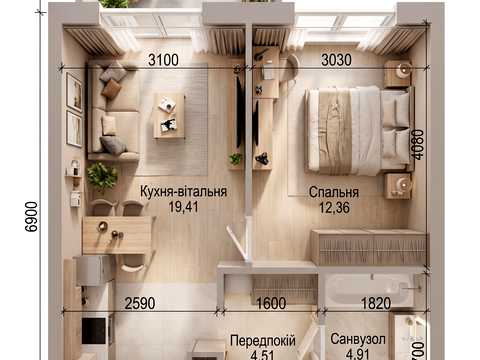 квартира по адресу Навроцкого ул., (Будинок 2)