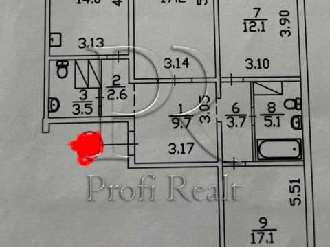 квартира по адресу Петра Григоренко просп., 16