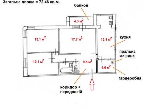 квартира за адресою Берестейський просп. (Перемоги), 89-А