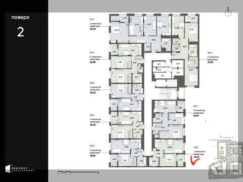 квартира по адресу Карла Мікльоша ул., (Будинок 1)