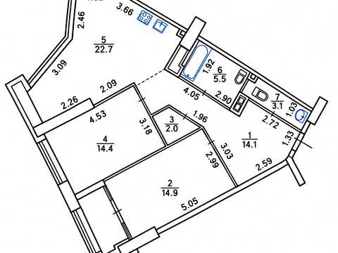 квартира за адресою Берестейський просп. (Перемоги), 11 к3