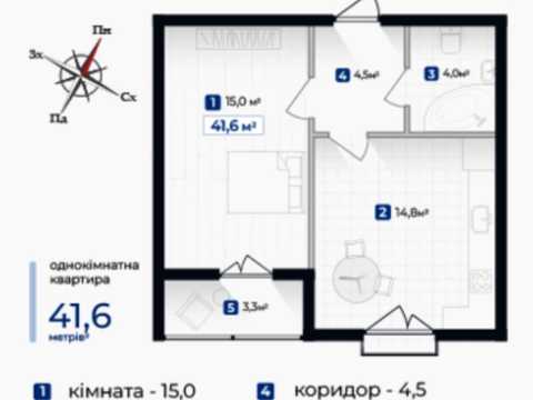 квартира за адресою Виноградна вул., (Будинок 9)