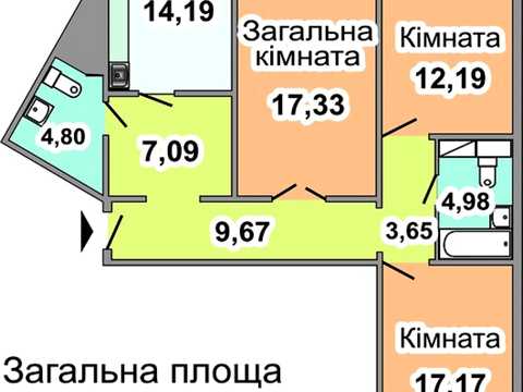 квартира за адресою Петра Григоренка просп., 12