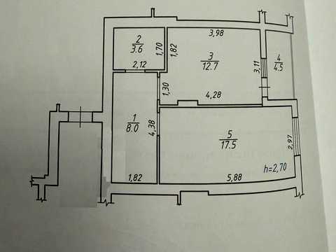 квартира по адресу Рудненская ул. (Белогорская), 8-Д